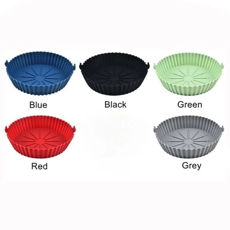 Formas de silicone reutilizáveis - material resistente e fácil cozimento - cores vermelha, verde, cinza e preta