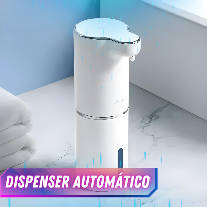 Máquina Automática de Lavagem de Mãos com Dispensador de Sabão em Espuma, para Banheiro, com Carregamento USB, Material de ABS de Alta Qualidade na Cor Branca