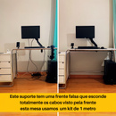 Organizador de Cabos e Fios CableFix™ - Guia de Cabos com Canaleta Adesiva para Instalação embaixo da Mesa