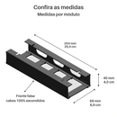 Organizador de Cabos e Fios CableFix™ - Guia de Cabos com Canaleta Adesiva para Instalação embaixo da Mesa