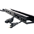 Organizador de Cabos e Fios CableFix™ - Guia de Cabos com Canaleta Adesiva para Instalação embaixo da Mesa