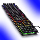 Kit Gamer AOAS M300 – Teclado Semi-Mecânico + Mouse RGB com 7 Botões