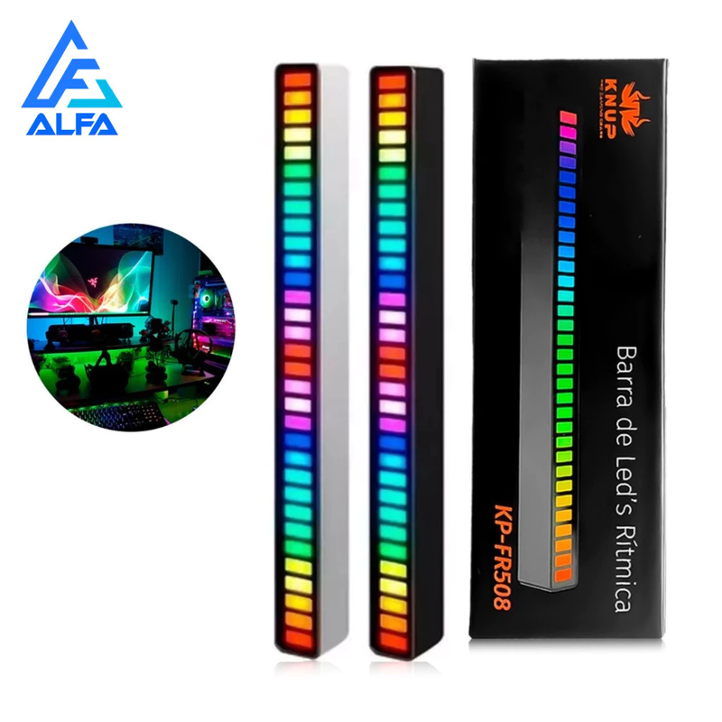 Barra LED Rítmica - Efeitos Rítmicos para Gamers e Streamers