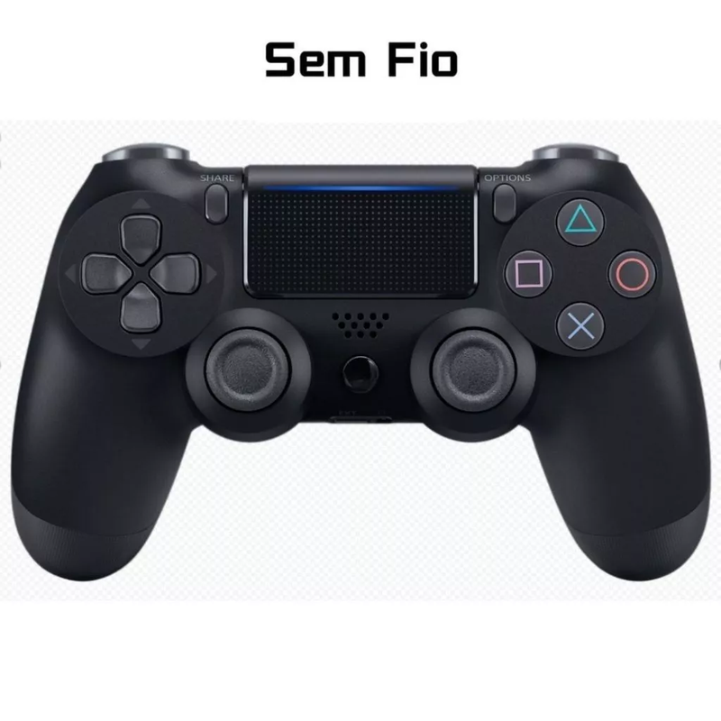 Controle Original PlayStation 4 DualShock 4 Sem Fio – Bluetooth, Touchpad e Vibração Realista