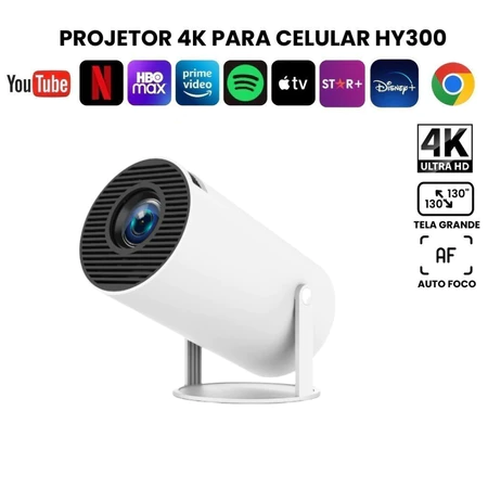 Projetor 4K Magcubic - 150" WiFi/Bluetooth HDMI, TV Box, Celular, PC, PS/Xbox Bivolt