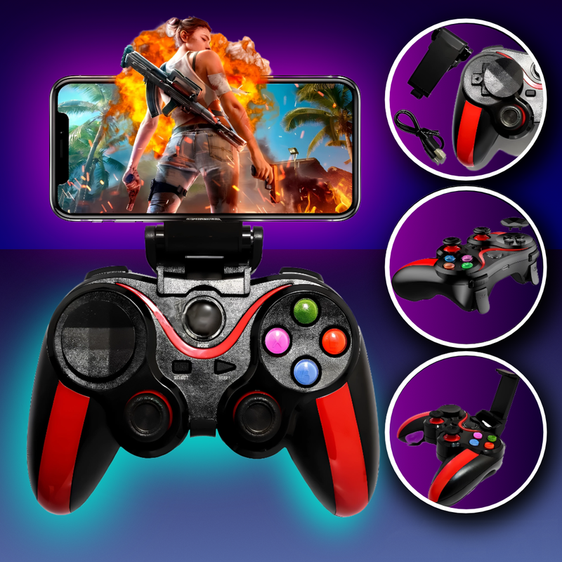 Controle Bluetooth Universal G7 para Celular Android/iOS Com Cabo USB e Suporte Ajustável