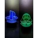 Luminária Gamer 3D Led RGB - Efeito Flutuante,  PlayStation™, Xbox™ e Modelo Personalizável