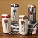 Copo Térmico Inteligente 460ml - Aço Inoxidável 316 - Mantém Café Quente/Frio por Horas