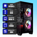 PC Gamer Mancer Ryzen 5 3400G, 8GB DDR4, SSD 240GB, Vega 11, Windows 10 - Pronto para Jogos