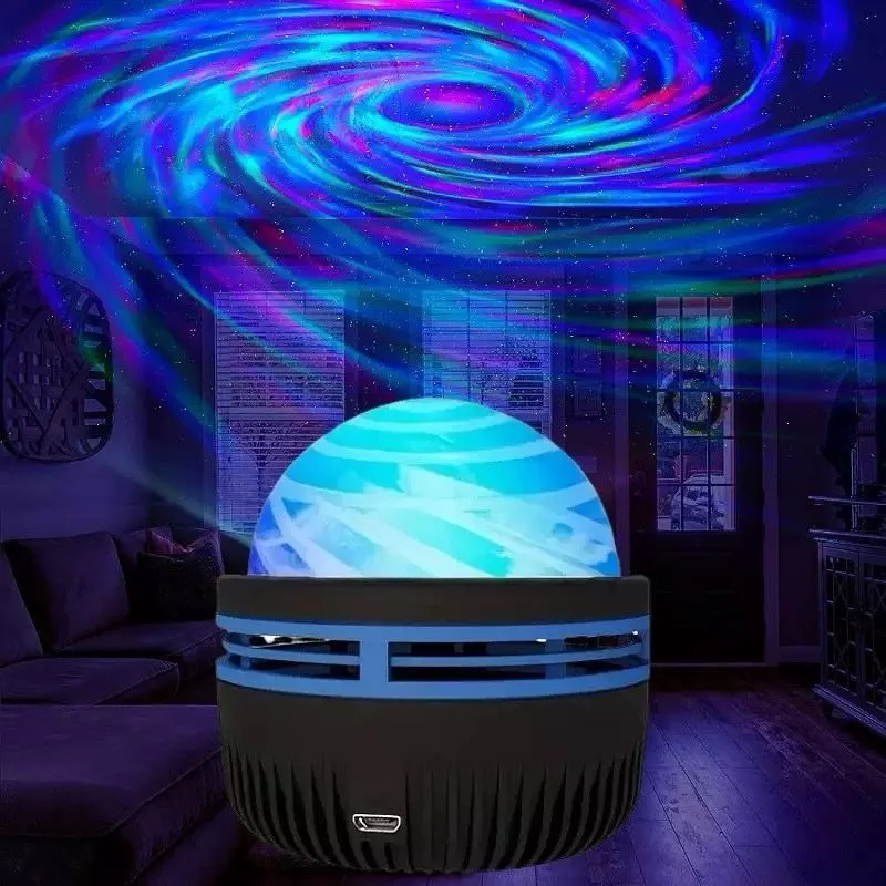 Projetor 4K Aurora Galaxy  - 14 Cores Calmantes, Efeito Northern Lights + Starry Sky