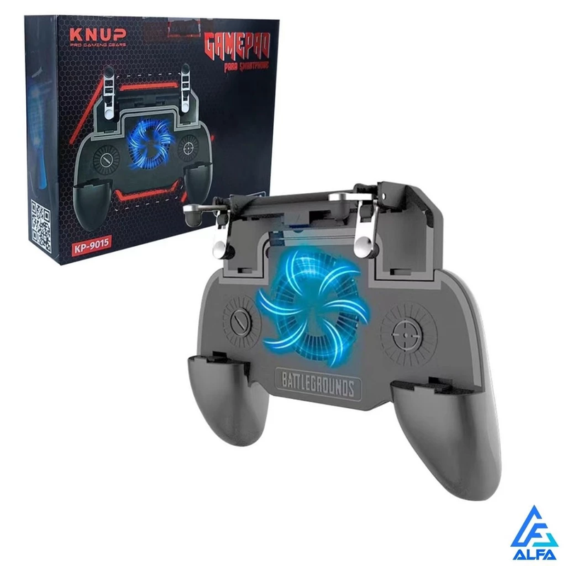 Gamepad Profissional para Celular com Cooler e Gatilhos – Bateria 2000mAh, Bluetooth 5.0, Android/iOS