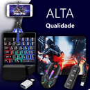 Kit Completo Gamer Mobilador Evolut™ Teclado One Hand com Mouse