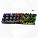 Kit Gamer AOAS M300 – Teclado Semi-Mecânico + Mouse RGB com 7 Botões