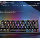 Teclado Mecânico Compacto 63 Teclas ABNT2 - Switch Mecânico e Design Slim