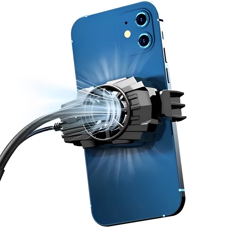Cooler para Celular Gamer – Dissipador de Calor com LED, Ventoinha Silenciosa e Ajuste de RPM