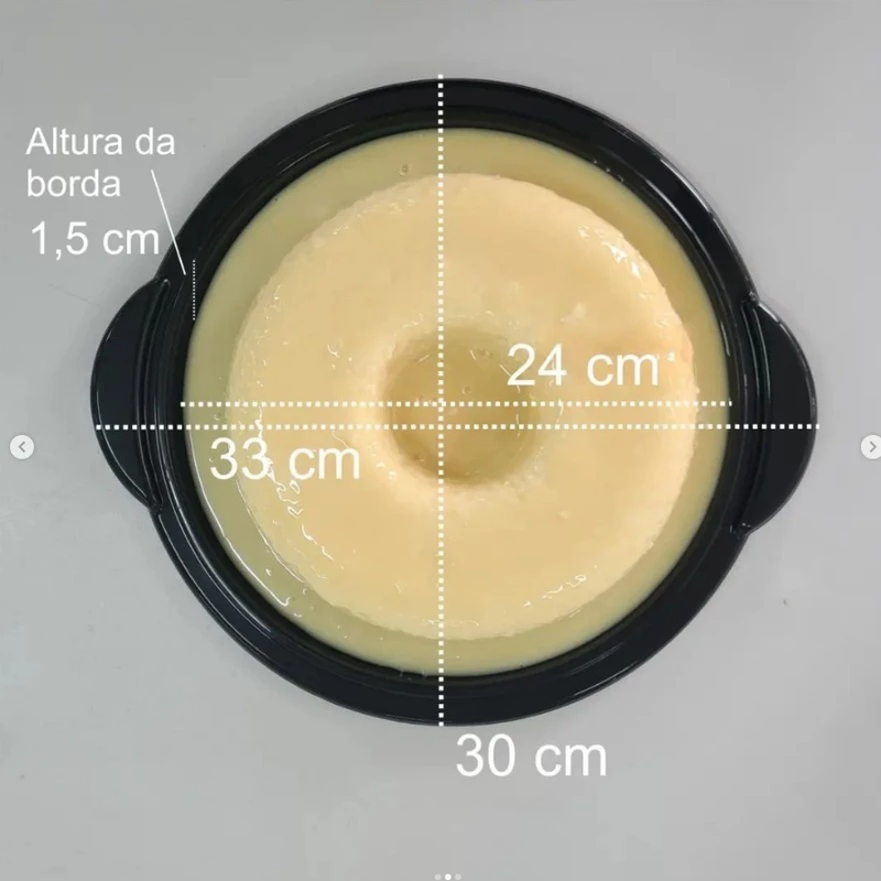 Boleira com Tampa e Prato na Cor Preta - Perfeito para Servir e Armazenar Bolos