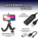 Kit Completo Gamer Mobilador Evolut™ Teclado One Hand com Mouse