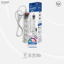 Filtro de Linha com DPS iCLAMPER - 5 Tomadas, Proteção contra Raios e Surtos 127V/220V (10A, Pino Triplo)