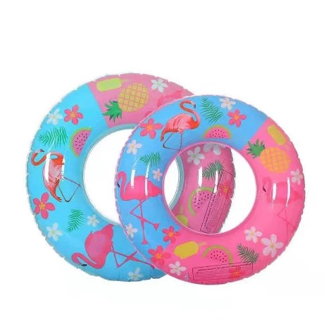 Boia Inflável Infantil Redonda 60/70 cm - Modelos de Melancia, Flamingos, Peixes e Conchas para Praia e Piscina