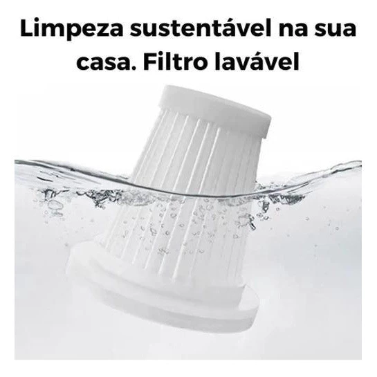 Aspirador e Soprador Portátil 5 em 1 - 1200W, Bateria Recarregável e Acessórios