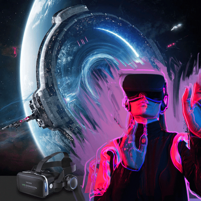 Óculos VR Imersphere: Experiência 3D com Áudio Integrado | Android