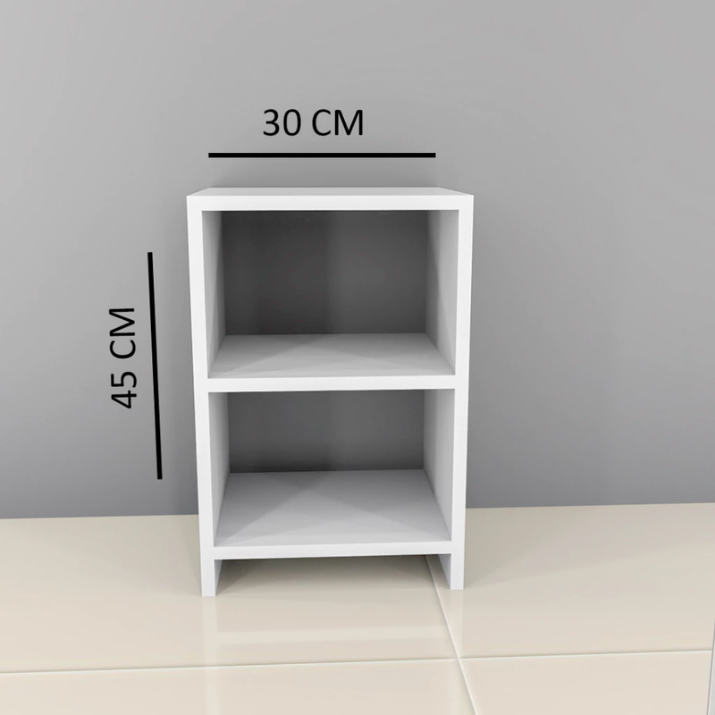 Mesa de Cabeceira com Nicho - Disponível em 3 Cores para Quarto, Design Moderno e Funcional