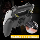 Gamepad Profissional para Celular com Cooler e Gatilhos – Bateria 2000mAh, Bluetooth 5.0, Android/iOS