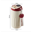 Copo Térmico Inteligente 460ml - Aço Inoxidável 316 - Mantém Café Quente/Frio por Horas