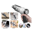 Aspirador e Soprador Portátil 5 em 1 - 1200W, Bateria Recarregável e Acessórios