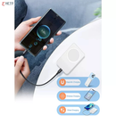 Carregador Portátil sem Fio 5000mAh - Compatível com MagSafe (iPhone) e Qi (Android) - Bateria Externa com Indução e USB-C