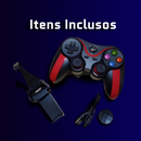 Controle Bluetooth Universal G7 para Celular Android/iOS Com Cabo USB e Suporte Ajustável