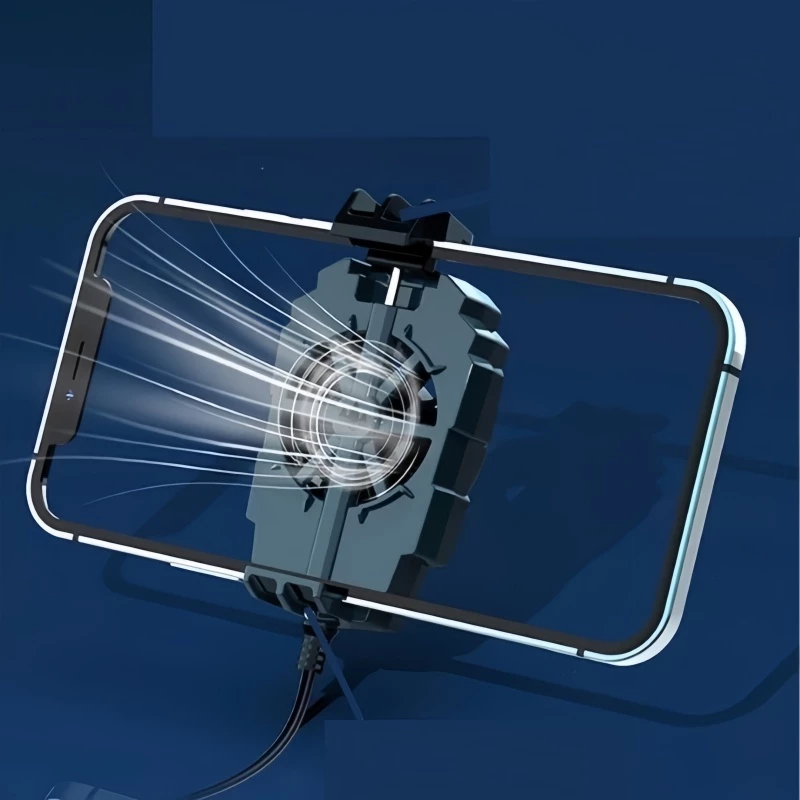 Cooler para Celular Gamer – Dissipador de Calor com LED, Ventoinha Silenciosa e Ajuste de RPM