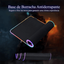 Mouse Pad Gamer Profissional 80x30cm - LED RGB 7 Cores, Superfície Speed e Base Antiderrapante