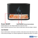 Difusor de Aromas 500ml com Umidificador Ultrassônico - Luz LED 7 Cores e Timer - Para Óleos Essenciais