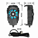 Cooler para Celular Gamer – Dissipador de Calor com LED, Ventoinha Silenciosa e Ajuste de RPM