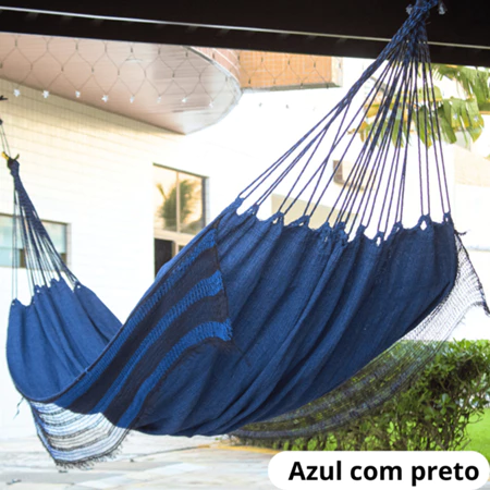 Rede de Dormir para Casal em Jeans - Disponível em Várias Cores, Ideal para Descanso e Relaxamento