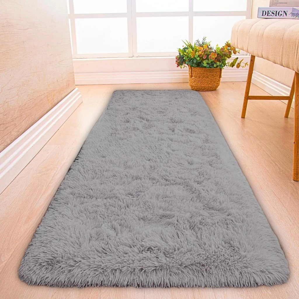 Tapete Passadeira Felpudo 1,00m x 0,60m TAPEMESA™ - Ideal para Corredor, Sala ou Beira de Cama, Peludo e Confortável