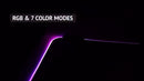 Mouse Pad Gamer Profissional 80x30cm - LED RGB 7 Cores, Superfície Speed e Base Antiderrapante