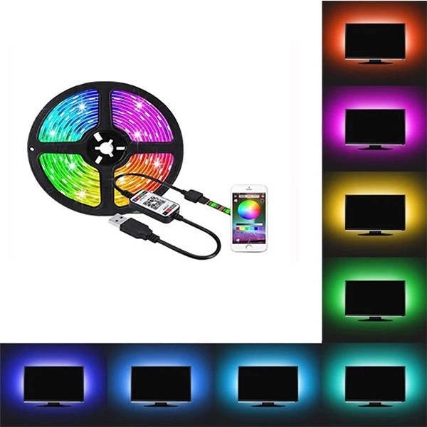 Fita LED Inteligente - 3m RGB 5050 c/ APP | Iluminação para Gamers e Streamers